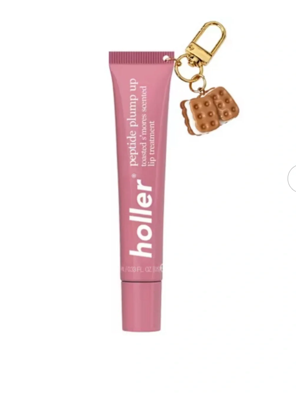 Holler Peptide Plump Up Lip Treatment Keychain - 10ml w/Toasted S'mores Scent
